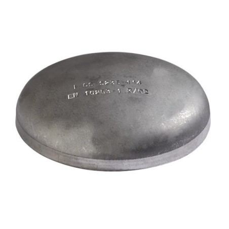 Fond acier noir bombé sans soudure S235 (T10) - 139.7mm   X   4.0mm